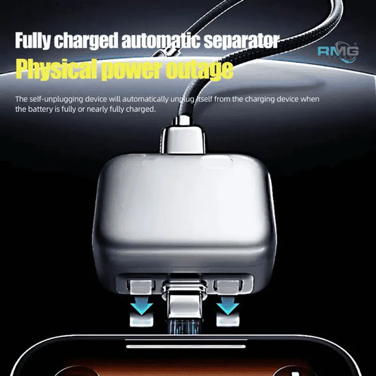Type-C Smart Auto Stop Charging Adapter – Physical Disconnect Battery Guard with Anti-Overcharge Protection