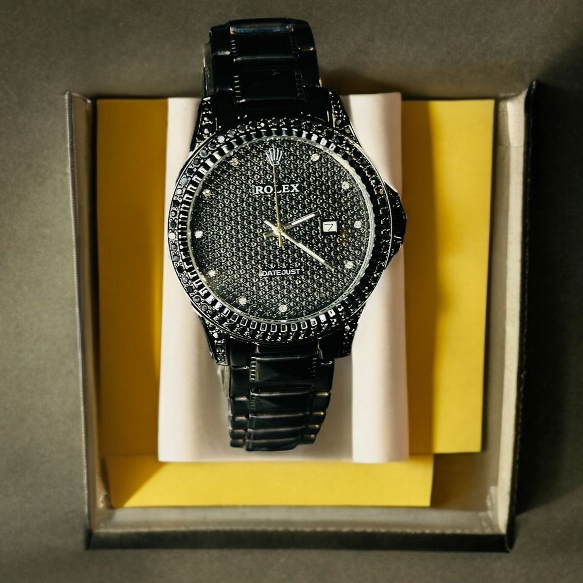Majestic Black Bezel Crystal Rolex
