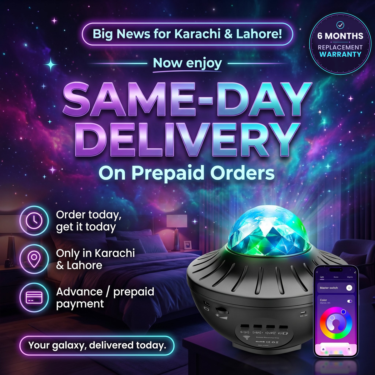 Galaxy Light Projector (Premium Version)